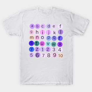 Letters and Numbers T-Shirt